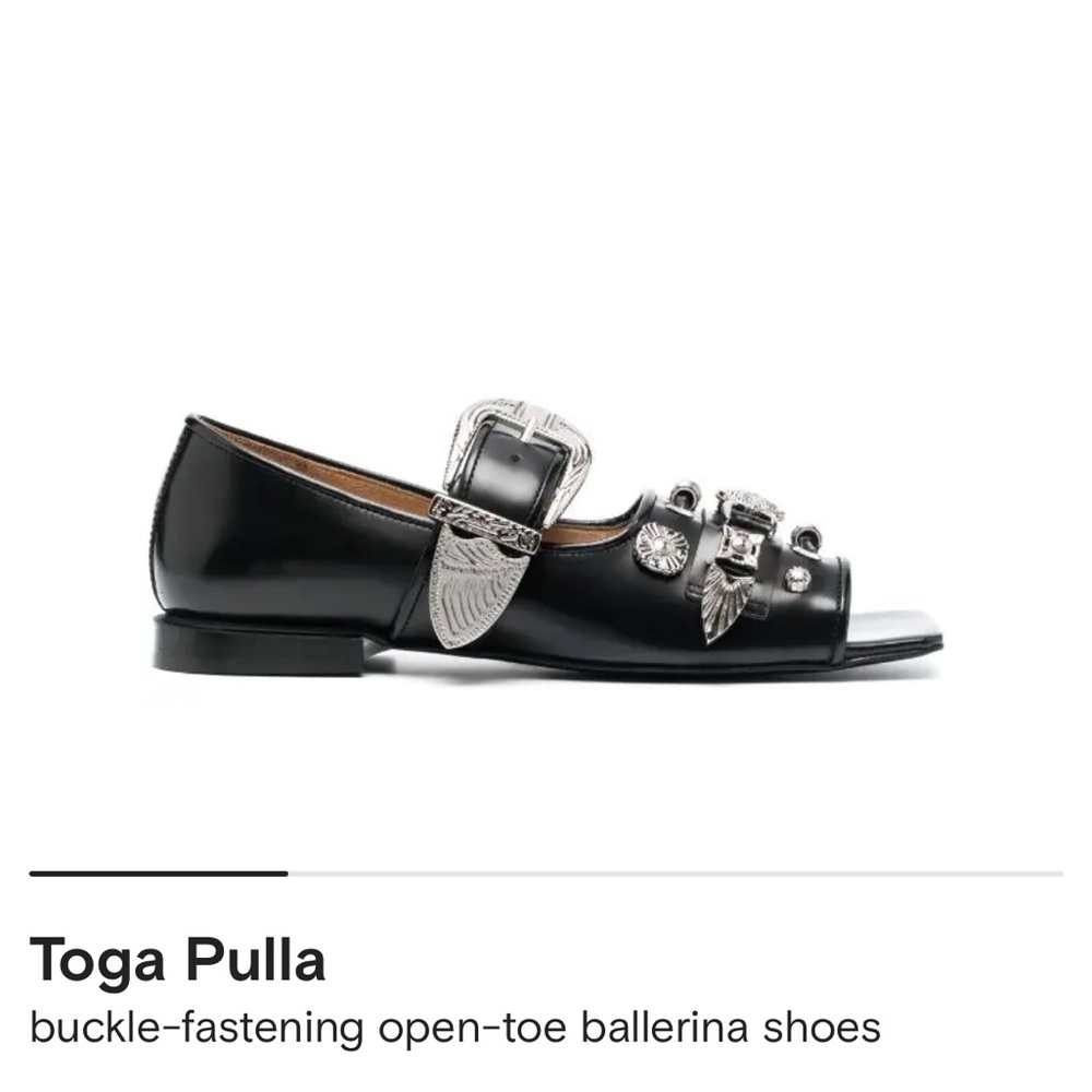 ISO TOGA PULLA AJ1241 OPEN TOE BUCKLE BALLERINA SHOE ***DO NOT BUY***